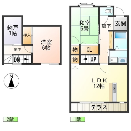 ハイツマロニエ3番館の物件間取画像